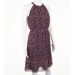 Ann Taylor Loft Summer Dress Size 4 Sleeveless A Line Geometric Party Work